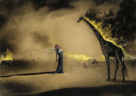 Sothebys Girafe En Feu Giraffe On Fire By Salvador Dalí In 1937