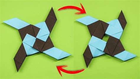 Ninja Star Step By Step Easy Origami Paper Ninja Star How To Make