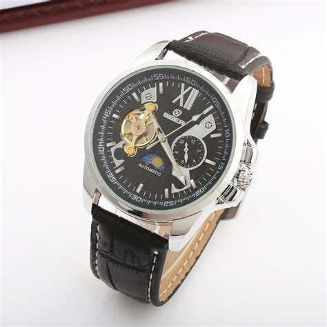 Saat New Goer Mens Watches Top Brand Luxury Reloj Hombre Sport Leather