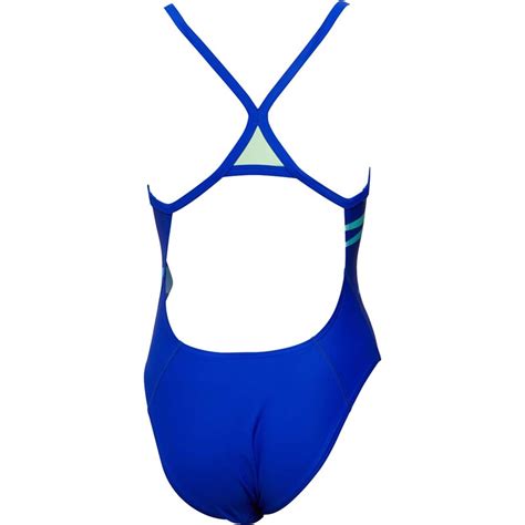 Buy Speedo Womens Endurance10 Boom Placement Thinstrap Swimsuit Blueblue