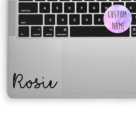 Laptop Name Decal Laptop Name Sticker Custom Name Sticker Etsy Uk