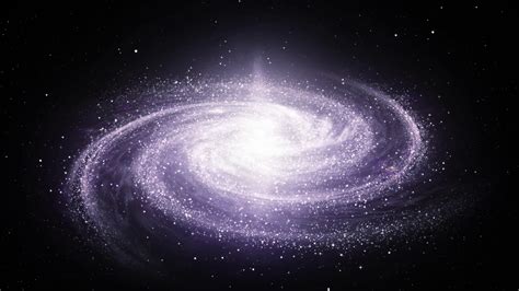 Spiral Milky Way Galaxy Rotating In Space Stock Motion Graphics Sbv