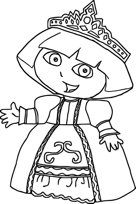 Princess Dora Coloring Pages at GetColorings.com | Free printable