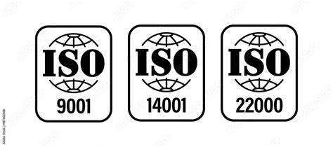 International Standard Organisation Vecor Icon Iso 9001 Iso 14001