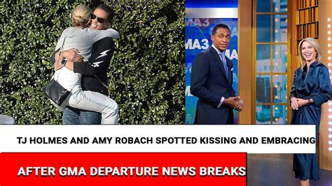 Tj Holmes And Amy Robach Spotted Kissing And Embracing After Gma