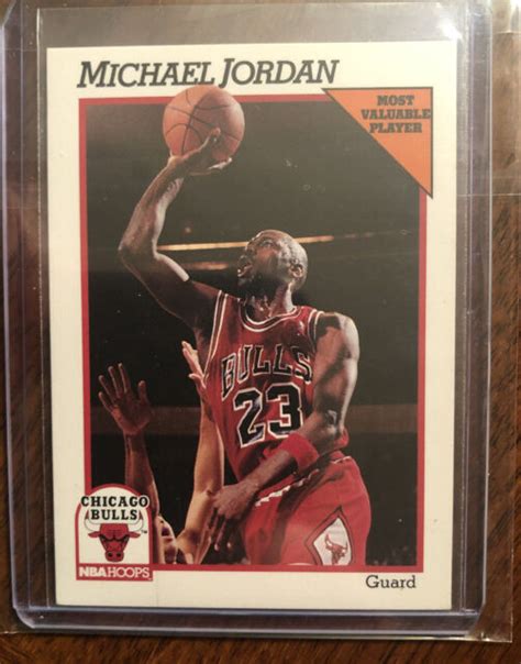 1991 92 Michael Jordan Nba Hoops Mvp Basketball Card 30
