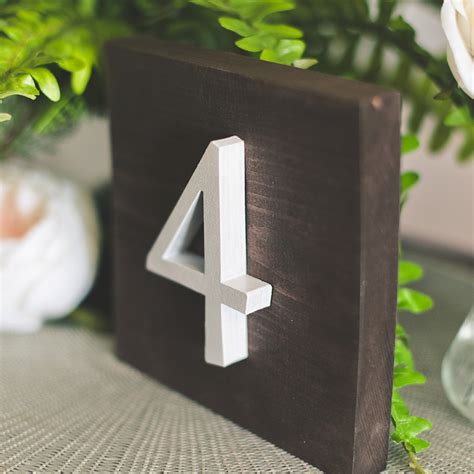How To Make Diy Wedding Table Numbers
