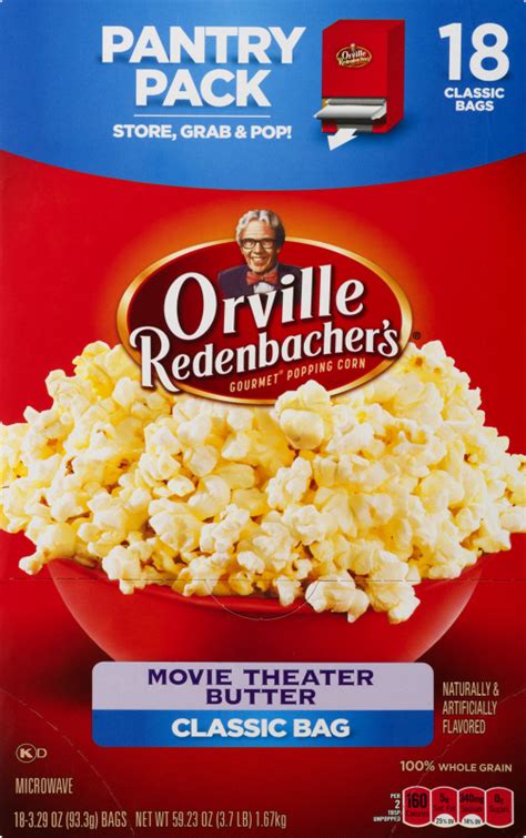 Orville Redenbachers Gourmet Popping Corn Movie Theater Butter Classic