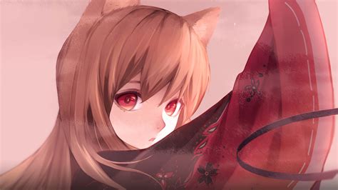 Holo Spice And Wolf Wallpaper