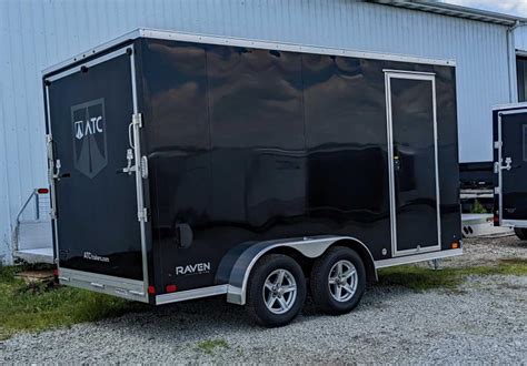 New 2023 Atc 7x14 Raven Limited V Nose Cargo Trailer W Ramp Door 84