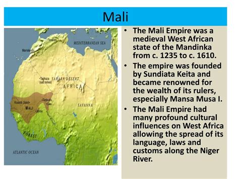 The Mali Empire Mind Map