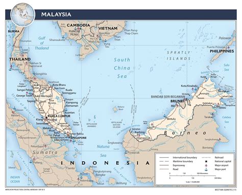 Maps Of Malaysia Detailed Map Of Malaysia In English