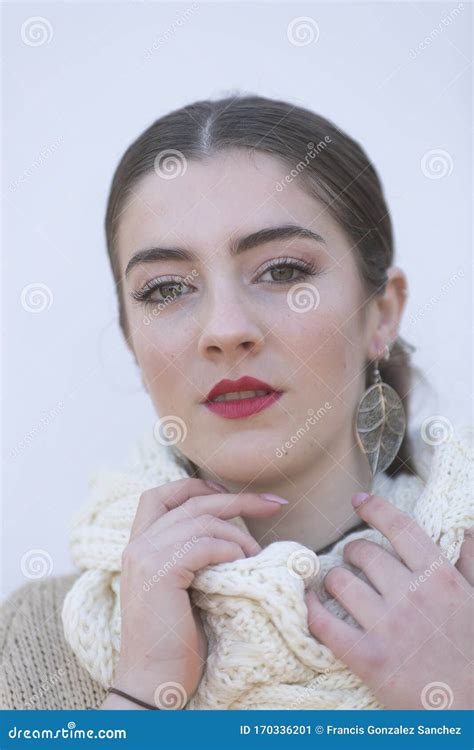 Close Up Of 18 Year Old Spanish Girl Stock Image Image Of Vertical