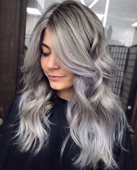50 Silver Blonde Hairstyles Before And After Multiple Sample Images Blonde Hair Color Grey