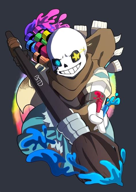 All the credit goes to literallynoone. Ink!Sans. | Рисунки, Фан арт, Видео игры