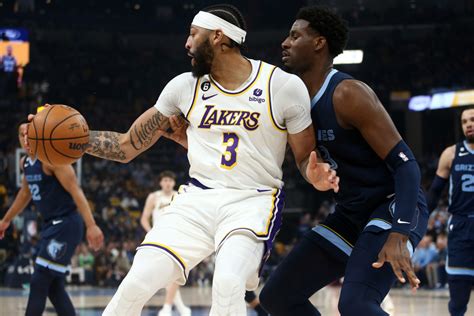Lakers Matchup Reports Anthony Davis Vs Jaren Jackson Jr Numbers
