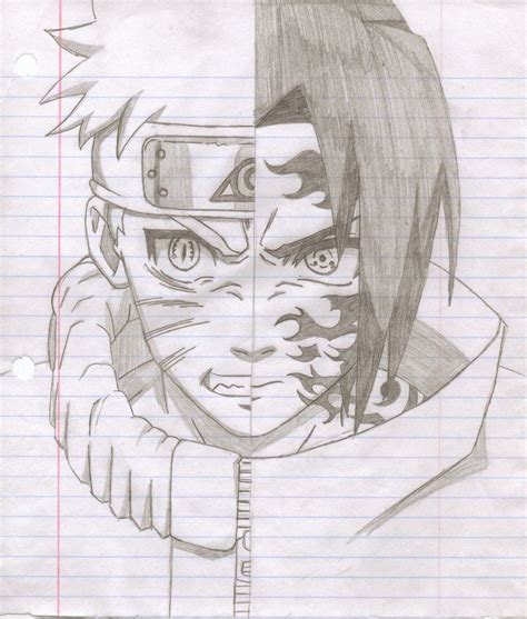 Naruto Drawings Sasuke Naruto Vs Sasuke Drawings Sasuke Drawing