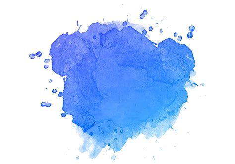 Diseño De Salpicaduras De Pintura De Acuarela Azul 1226222 Vector En