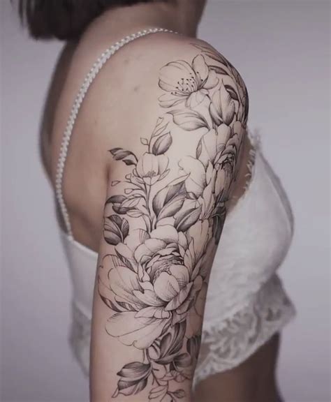 Flower Tattoos Meanings And Symbolism Different Type Of Designs Ideas Upper Arm