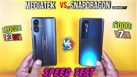 Poco F Gt Vs Iqoo Speed Test Is Snapdragon Processor Powerfull Enough Youtube