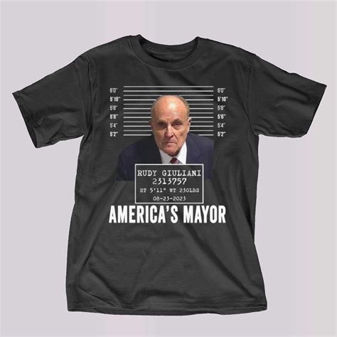 Rudy Giuliani Mugshot Shirt Rudy Giuliani Mug Shot Tshirt - Shibtee