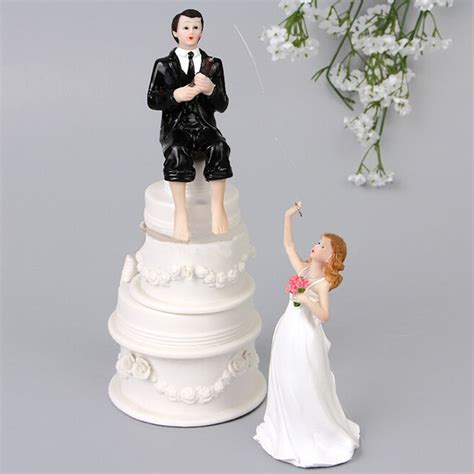 Bride Groom Resin Wedding Cake Topper Couple Figurine Romantic