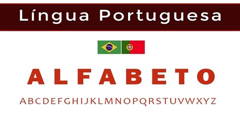 LÍngua Portuguesa Alfabeto PronÚncia PortuguÊs Alphabet