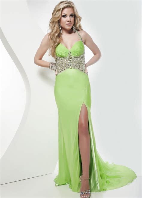 Sexy Lime Green Prom Dress With Back Cutouts Jasz Couture 4875