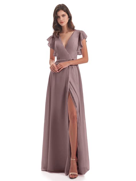2022 Trend Vintage Mauve Bridesmaid Dresses Cicinia