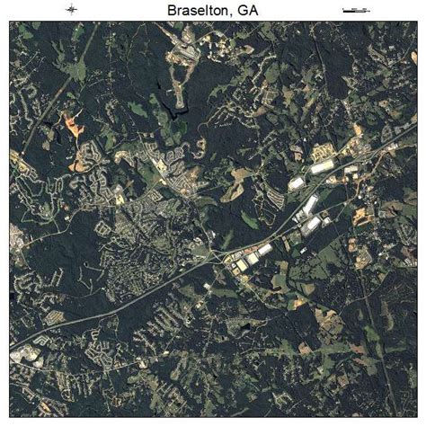 Aerial Photography Map Of Braselton Ga Georgia