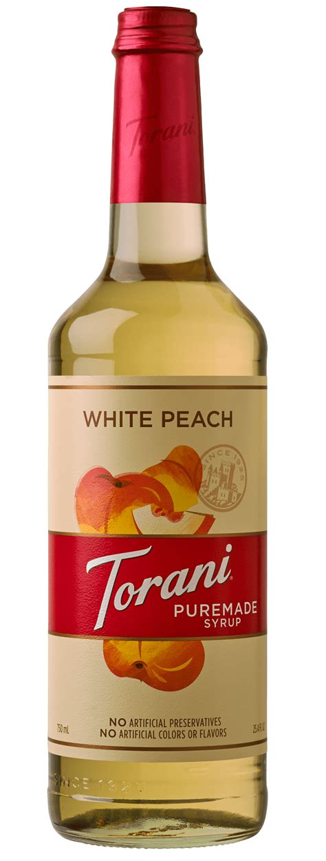 Puremade White Peach Syrup Torani