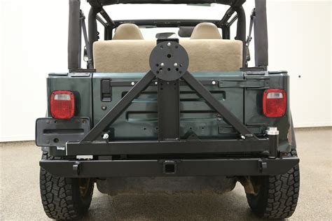For 87 06 Jeep Wrangler Yj Tj Rock Crawler Rear Bumper Tire Carrier