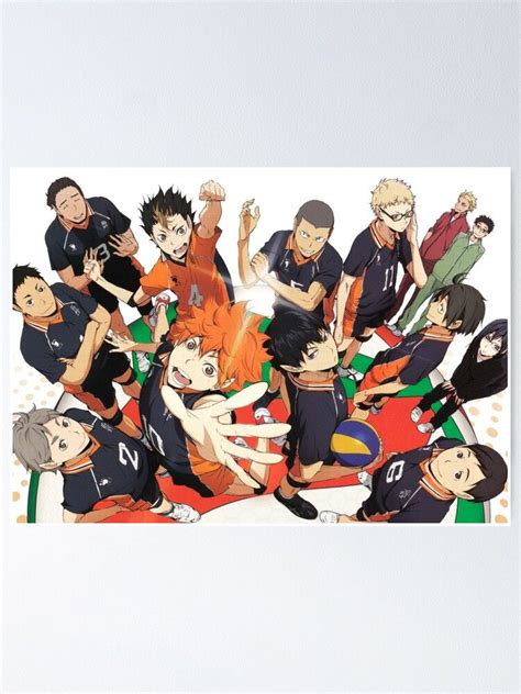 Karasuno Team Poster By Terpres Redbubble Haikyuu Wallpaper