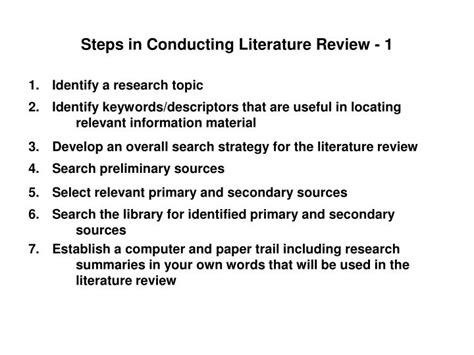 challenges faced when conducting literature review