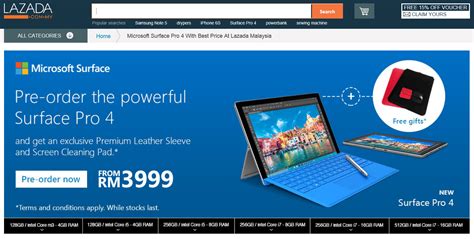 Before you start selling on lazada malaysia: Microsoft Malaysia Begins Surface Pro 4 Pre-orders via ...