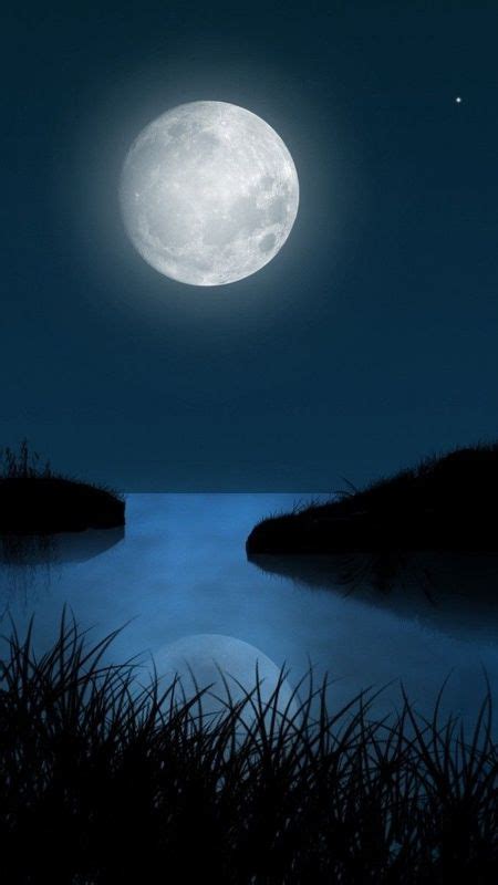 Moon Night Beautiful Nature Wallpaper Download Mobcup