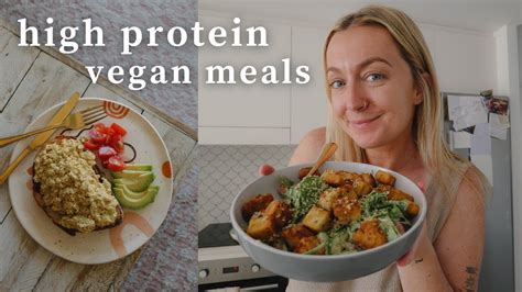 What I Ate In A Day 🌿 High Protein Vegan Meals Youtube