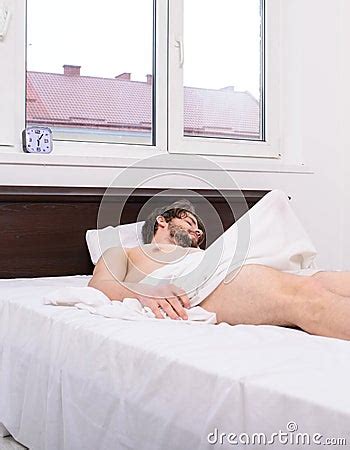 Macho Guy Torso Relaxing Lay Bedroom Morning Wood Formally Known Nocturnal Penile Tumescence