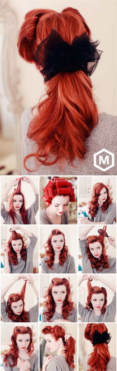 This hairstyle is pretty versatile. Pinup Ponytail - How To Tutorial vintage 50's retro ...