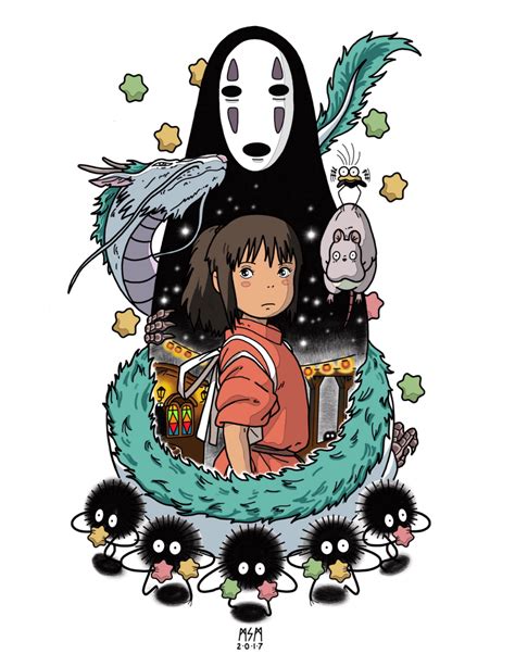 Sin Cara Ghibli El Viaje De Chihiro Dibujo Drawing Gh