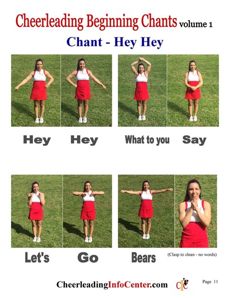 Cheerleading Beginning Chants Ebook Volume 1 Cic Etsy
