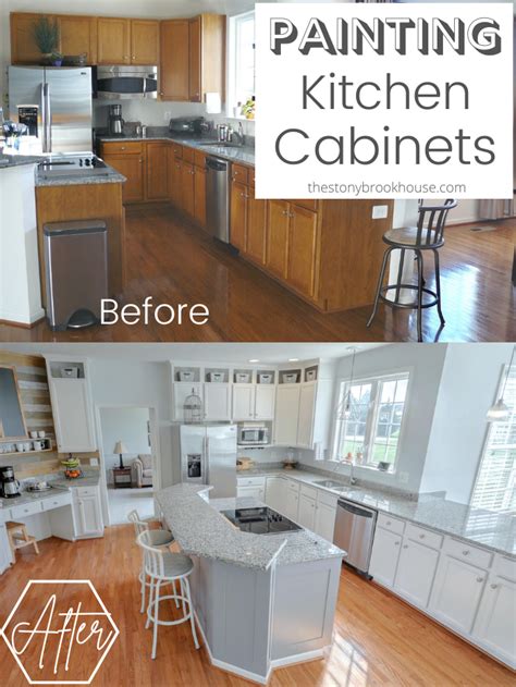 Painting Kitchen Cabinets Before And After The Stonybrook House