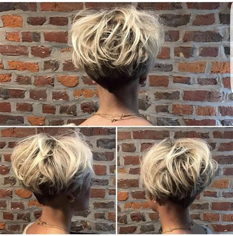 Short Stacked Haircuts Short Hairstyles For Thick Hair Short Pixie Haircuts Short Hair Cuts