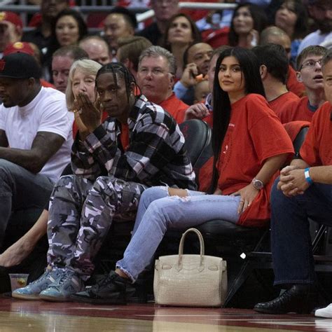 Kylie Jenner Sits Courtside With New Beau Travis Scott As She Puts Tyga