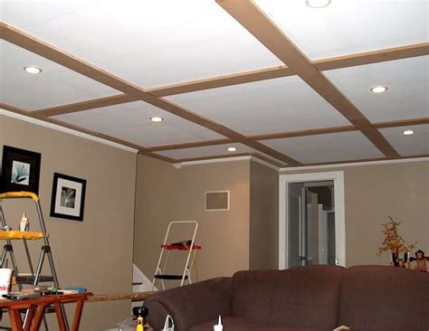 The frame for this modern platform style bed. diy coffered ceiling? | DIY | Pinterest