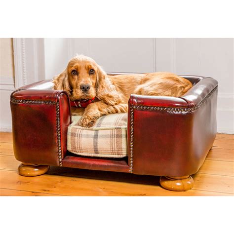 Bespoke Mahogany Tetford Chesterfield Dog Bed By Lords And Labradors