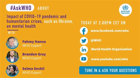 World Health Organization Who On Twitter Dont Miss To Join Todays Askwho Session On