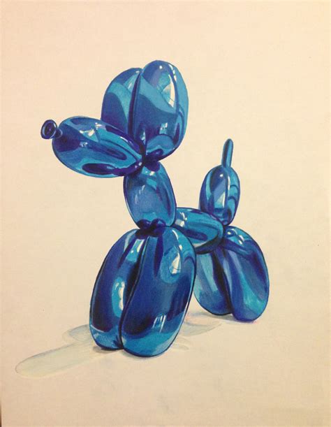 Best Balloon Animal Marker Drawing By Pony Lawson Prismacolor Colored