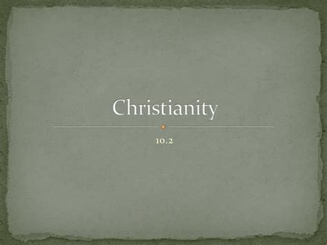 Ppt Christianity Powerpoint Presentation Free Download Id2095631
