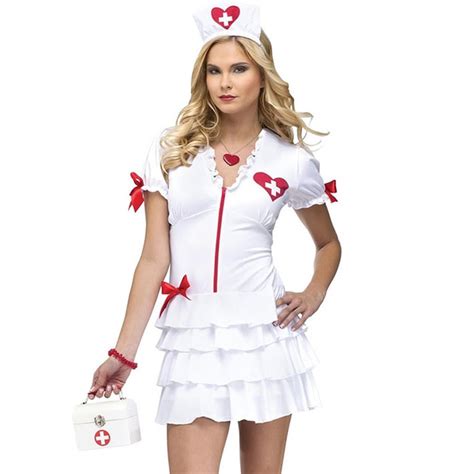 Sexy infirmière Halloween Costume Carnaval Costume femmes Flirty